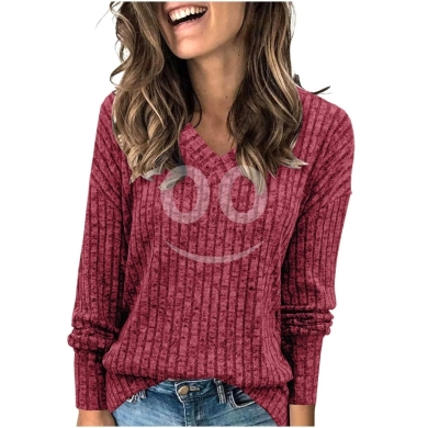 قميص نسائي ناعم بياقة V مريح للاستخدام اليومي مقاس XL | Women's Soft V-Neck Comfort Daily… — 2