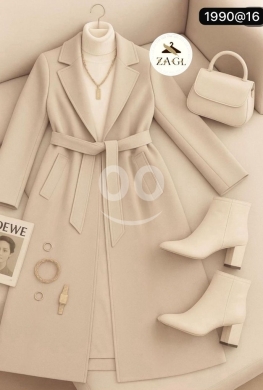 Clothes, Footwear & Accessories in Tripoli - Elegant Women&#039;s Long Trench Coat | Belted Winter/Fall Coat with Satin Lining | Made in Lebanon