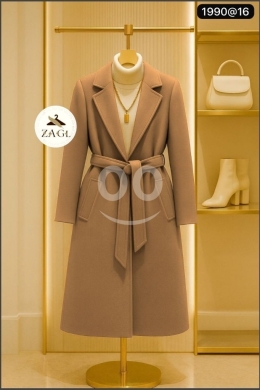 Elegant Women's Long Trench Coat | Belted Winter/Fall Coat with Satin Lining | Made in… — 5