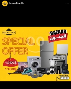 Home Appliance Bundle Special Offer | Fridge, Washer, TV & More | 1100$ Sale