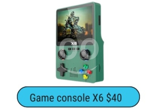 وحدة تحكم الألعاب وملحقاتها في زحلتا - X6 Portable Retro Game Console | Handheld Video Game Player | Classic Gaming Device $40