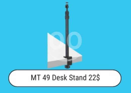 Other Mobile Phones & Accessories في زحلتا - MT 49 Desk Stand Clamp | Adjustable Tabletop Mount for Camera & Ring Light | Vlogging Stand $22