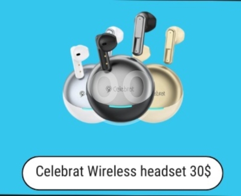 Mobile accessories in Zhalta - Celebrat Wireless Headset | TWS Bluetooth Earbuds Multi-Color | Budget-Friendly Audio $30