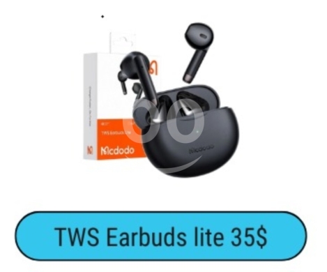 اكسسوارات الهاتف المحمول في زحلتا - Mcdodo TWS Earbuds Lite | Wireless Bluetooth 5.0 Headset | In-Ear Audio $35
