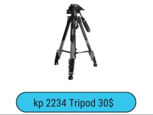 Other Mobile Phones & Accessories in Zhalta - KP 2234 Professional Camera Tripod Stand | Adjustable Vlogging Video Tripod $30