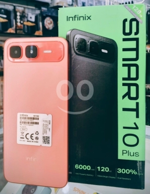 Mobile phones in Aley - Infinix SMART 10 Plus | 128GB, 8GB RAM (4+4) | 120Hz Display & 6000mAh Battery