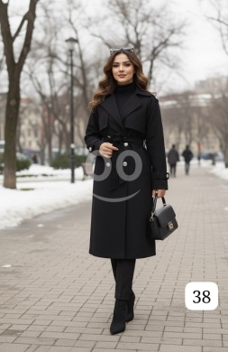 Vêtements, chaussures et accessoires dans Tripoli - معطف جوخ نسائي طويل فاخر (ترنش كوت) - تصميم كلاسيكي شتوي أنيق