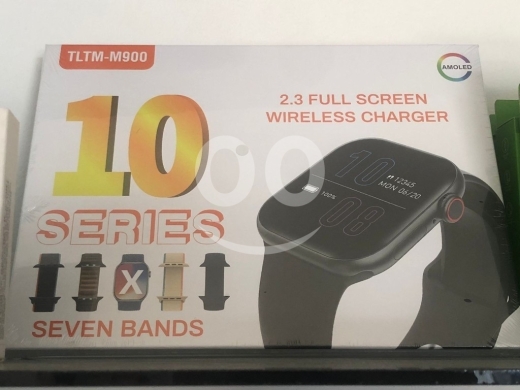 Mobile accessories in Akkar el-Atika - Series 10 Smart Watch (TLTM-M900) - AMOLED 2.3 Full Screen, Wireless Charger, 7 Bands Included