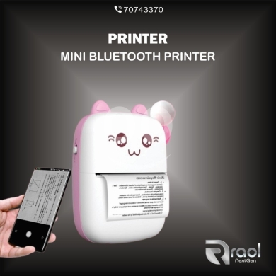 Other Mobile Phones & Accessories dans Awkar - طابعة حرارية صغيرة بلوتوث بتصميم قطة لطيفة | Cute Cat-Themed Mini Bluetooth Thermal Printer