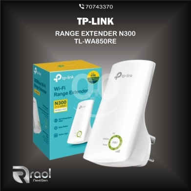 Computers Parts & Software Accessories in Awkar - مقوي شبكة واي فاي تي بي لينك N300 لتقوية الإشارة | TP-Link N300 Wi-Fi Range Extender TL-WA850RE