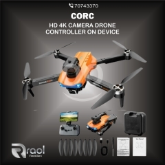 طائرة درون بكاميرا عالية الدقة للمبتدئين | CORC E99S 4K HD Camera Drone Foldable RC Quadcopter