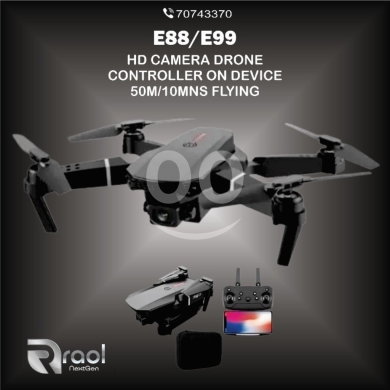 Cameras, Camcorders & Studio Equipment in Awkar - طائرة درون بكاميرا عالية الدقة قابلة للطي للمبتدئين | E88/E99 HD Camera Drone Foldable RC Quadcopter