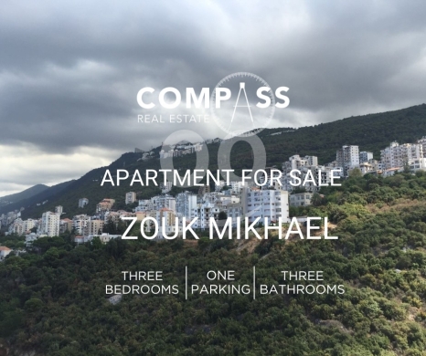 Apartments for sale in Zouk Mikaël - Apartment for sale in the Zouk Mikhael area and an open view of the mountains.