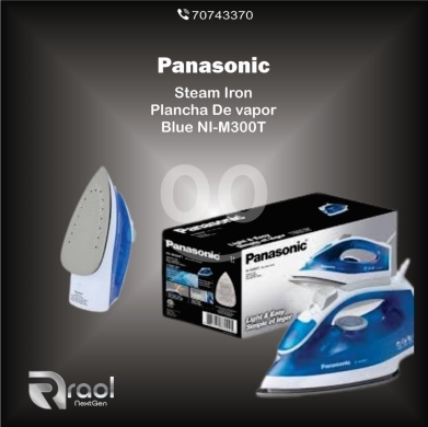 Other home appliances in Awkar - مكواة بخار "باناسونيك" باللون الأزرق | Panasonic Steam Iron - Blue (NI-M300T)