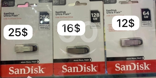 Mobile accessories dans Tripoli - SanDisk Ultra Flair USB 3.0 Flash Drive - 64GB, 128GB, 256GB Options - High Speed 150MB/s