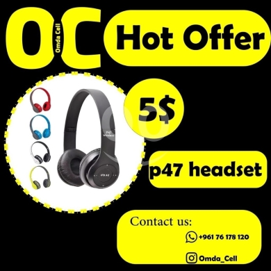 Other Mobile Phones & Accessories in Tripoli - Hot Offer! P47 Wireless Bluetooth Headset - On-Ear Headphones - ONLY $5