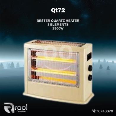 Heating & cooling appliances in Awkar - دفاية "بستر" كوارتز بـ 3 عناصر تسخين | Bester Quartz Heater - 3 Elements (Qt72)