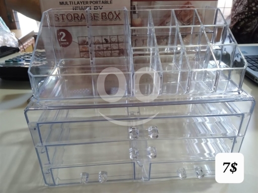 الصحة و الجمال في عين التينة - Multi Layer Portable Cosmetic and Jewelry Storage Organizer