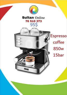 Kitchen appliances dans Autre - ماكينة إسبريسو DSP احترافية 850 واط بقوة 15 بار | Professional DSP Espresso Maker 850W 15Bar
