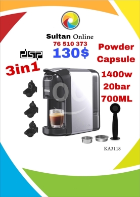 Kitchen appliances dans Autre - ماكينة قهوة DSP متعددة الاستخدامات للبودرة والكبسولات | Versatile DSP Espresso Maker Powder & Capsul