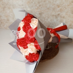 Elegant 25 Satin Rose Bouquet