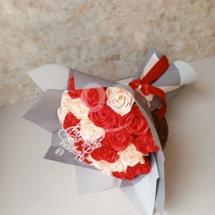 Elegant 25 Satin Roses Bouquet