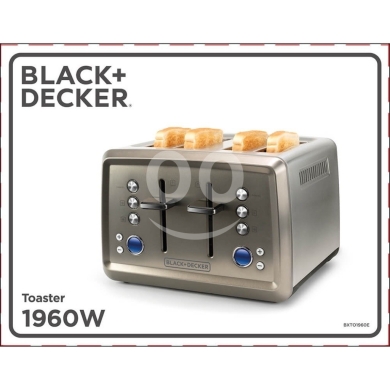 Kitchen appliances in Achrafieh - ??black+decker Toaster, power input 1,960 W, LCD display, electronic browning adjustment, stainles