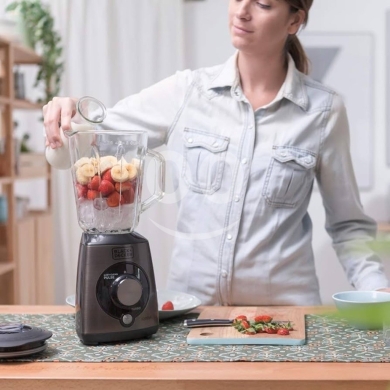 ?? Black+Decker BXJB1000E Tabletop blender, 1000 W, 1.5 liter, Plastic, Grey-ice crushing- — 6