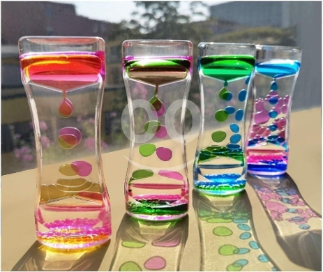 الساعة المائية الحسية المهدئة للأطفال | Soothing Liquid Motion Sensory Timer for Kids — 3