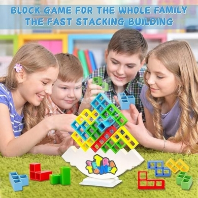 لعبة التكديس والتوازن تيترا تاور الممتعة | Tetra Tower Balancing Stacking Blocks Game for… — 2
