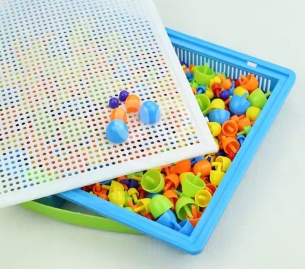 لعبة دبابيس الفطر التعليمية للأطفال | Creative Mushroom Nail Pegboard Educational Toy for… — 7