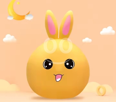 مصباح ليلي LED ملون على شكل أرنب سيليكون | Soft Silicone Rabbit LED Night Light for Kids — 8