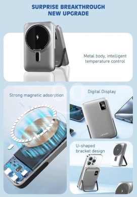 *Wopow QW02 Magsafe Powerbank* - *Battery Capacity*: 10,000mAh - *Wireless Charging*: 15W — 2