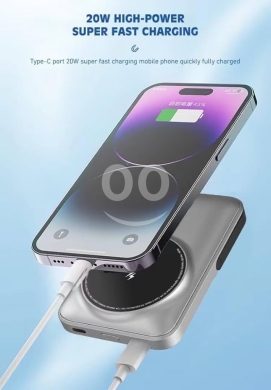 *Wopow QW02 Magsafe Powerbank* - *Battery Capacity*: 10,000mAh - *Wireless Charging*: 15W — 3
