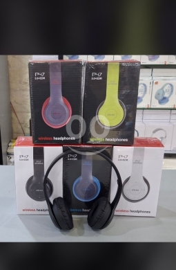 Computers Parts & Software Accessories in Akkar el-Atika - P47 5.0+EDR Wireless Bluetooth Headphones | Foldable Over-Ear Headset with Mic, FM & SD Card Support