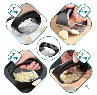 أدوات المطبخ في جعيتا - Ergonomic Stainless Steel Garlic Press Rocker