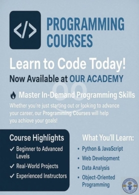 آخر في مدينة بيروت - Master Programming Skills: Beginner to Advanced Coding Courses | Python, JavaScript & Web Developmen