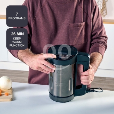 ?? BLACK+DECKER BXSM1000E Soup Maker 1040 W Stainless Steel Carafe 1.6 L 7 Programmes… — 5