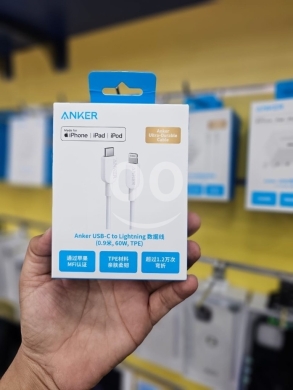 Mobile accessories in Saida - Anker Usb-c to Lightning (0.9**,60W,TPE)