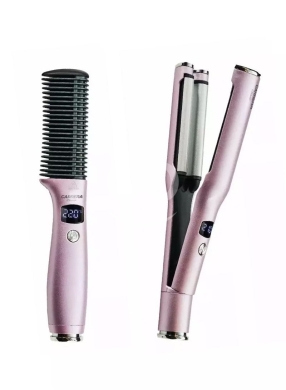 Health & Beauty in Nabatyeh - مشط تمليس ومصفف شعر كاريرا كلاسيك الرقمي | Carrera Classic Straightener Comb & Wave Styler