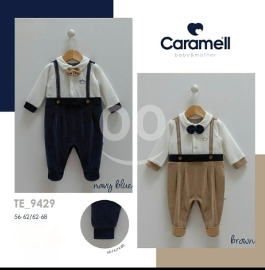 Baby & Kids Stuff in Jounieh - أوفرهول شتوي "كراميل" مبطن فرو صناعة تركية | Caramel Winter Hooded Overall Made in Turkey