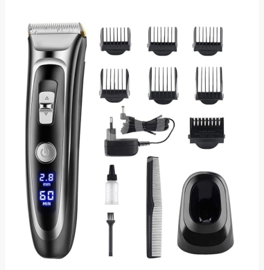 Health & Beauty in Nabatyeh - ماكينة حلاقة كاريرا مع شاشة LED | Carrera Professional Hair Trimmer with LED Display & Full Kit