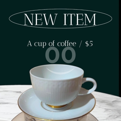 Antiques & Collectibles dans Dekouaneh - Vintage Ribbed Porcelain Coffee Cup & Saucer | White China with Gold Base Trim | Single $5