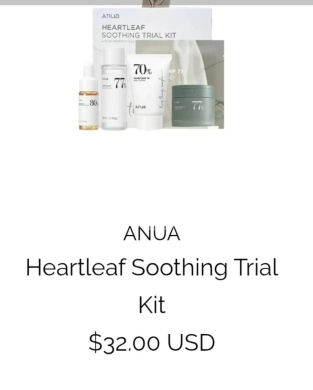 Santé & Beauté dans Beyrouth - مجموعة تجريبية مهدئة للبشرة من ANUA | Heartleaf Soothing Trial Kit | 4 منتجات بحجم السفر (32$)