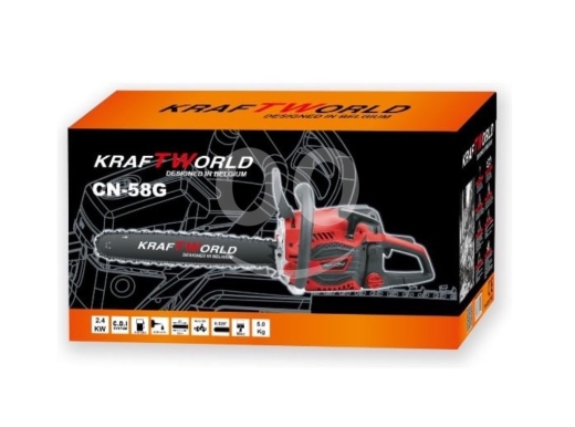 ??kraftword chain saw-58 cc-50 cm-منشار بنزين بلجيكي — 2