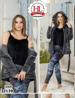 Clothes, Footwear & Accessories in Loussiya - بيجامة نسواني مصري 3 قطع