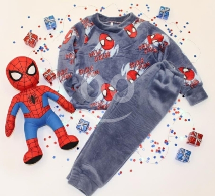 Clothes, Footwear & Accessories in Beirut City - Spiderman Mohair Pajama Set for Kids 6 to 16 Years