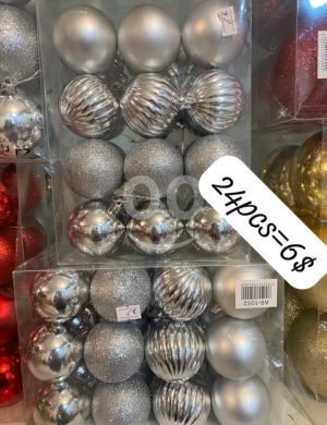Other Goods in Beirut City - كرات زينة شجرة عيد الميلاد الفضية