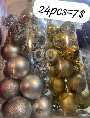 أجهزة منزلية أخرى في مدينة بيروت - Christmas Tree Balls Set 24 Pieces