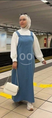 Clothes, Footwear & Accessories in Beirut City - Denim Overall Maxi Dress for Women